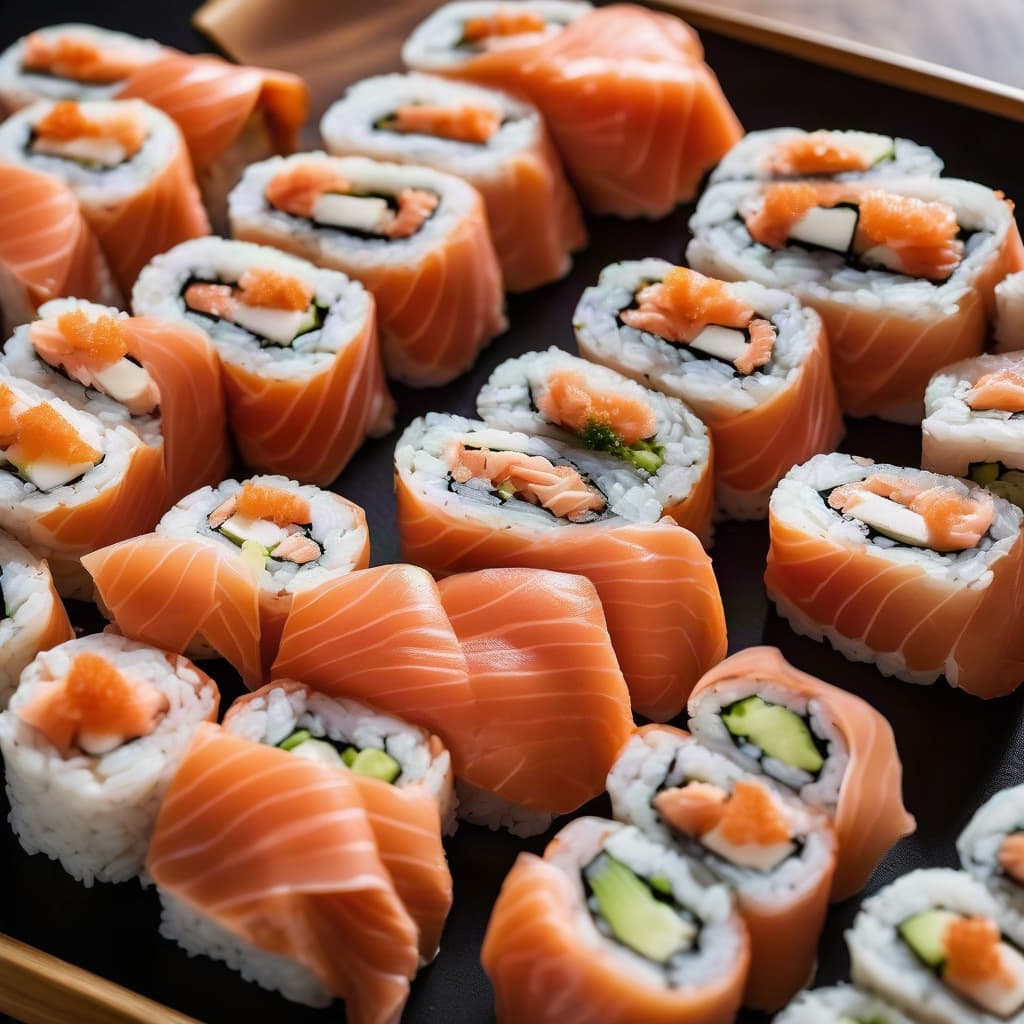 Smoked Salmon & Cream Cheese Roll
